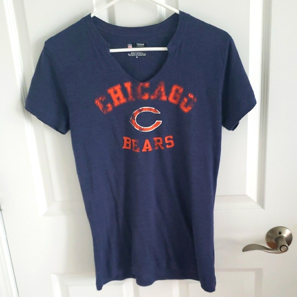 NFL Chicago Bears Navy and Orange Short Sleeve Tee